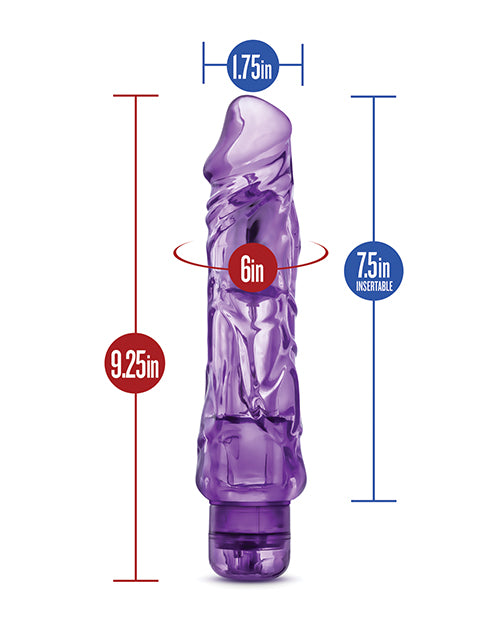 Vibrator 9" Purple Jelly