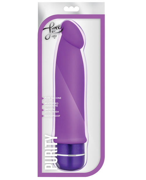 dildo purple silicone 6.5 inches