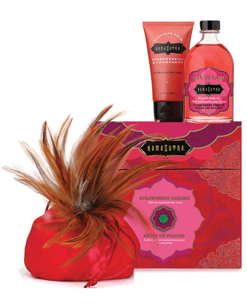 Kama Sutra strawberry oil gift set