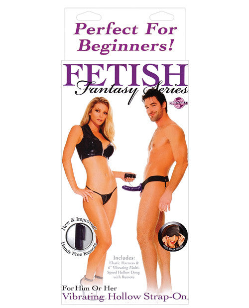 Hollow Vibrating Strap On For Him or Her - PlaythingsMiami