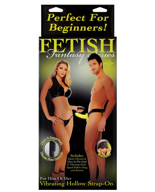 Hollow Vibrating Strap On For Him or Her - PlaythingsMiami