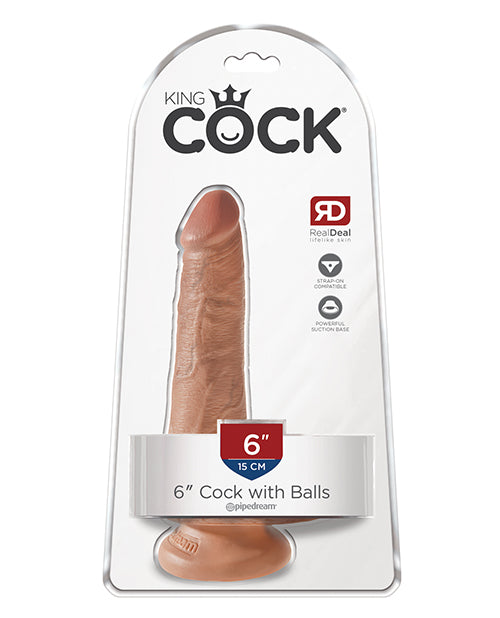 King Cock 6" Cock - Tan