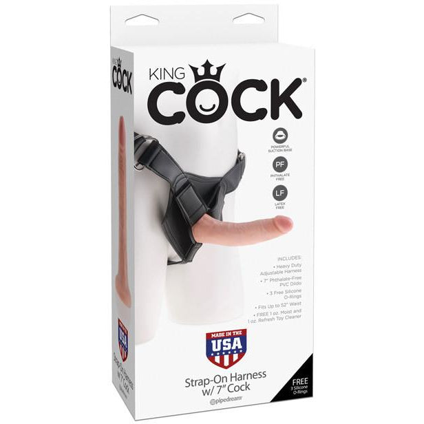 King Cock Strap On Set w/7" Dildo - PlaythingsMiami