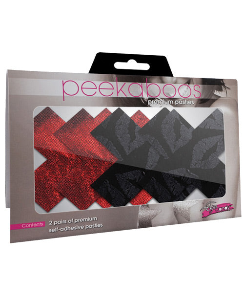 Pasties black and Red x