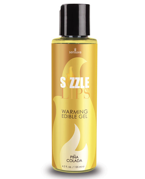 Sensuva Sizzle Lips Warming Gel - 4.2 oz Pina Colada - PlaythingsMiami