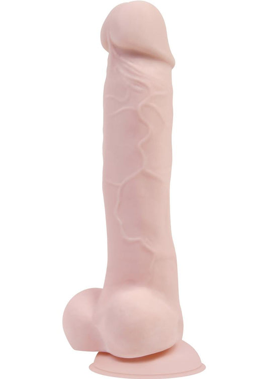 Adam and Eve - Adam's True Feel Rechargeable Dildo with Remote Control - Vanilla - 7in
