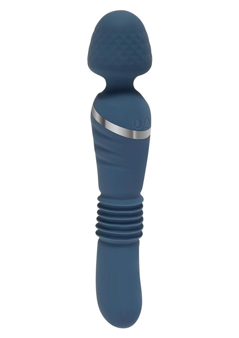 Adam and Eve Dual Ended Thrusting Wand Rechargeable Silicone Vibrator