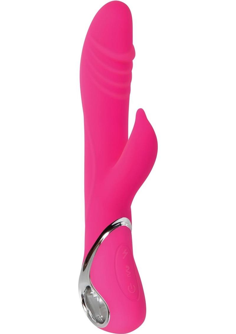 Adam and Eve The Dancing Dolphin Rechargeable Silicone Rotating Vibrator