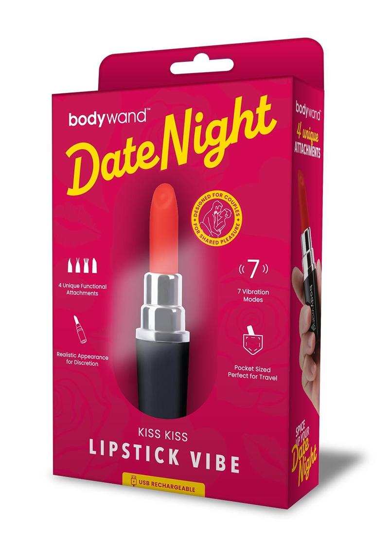 Bodywand Date Night Kiss Kiss Lipstick Vibe - Black/Red