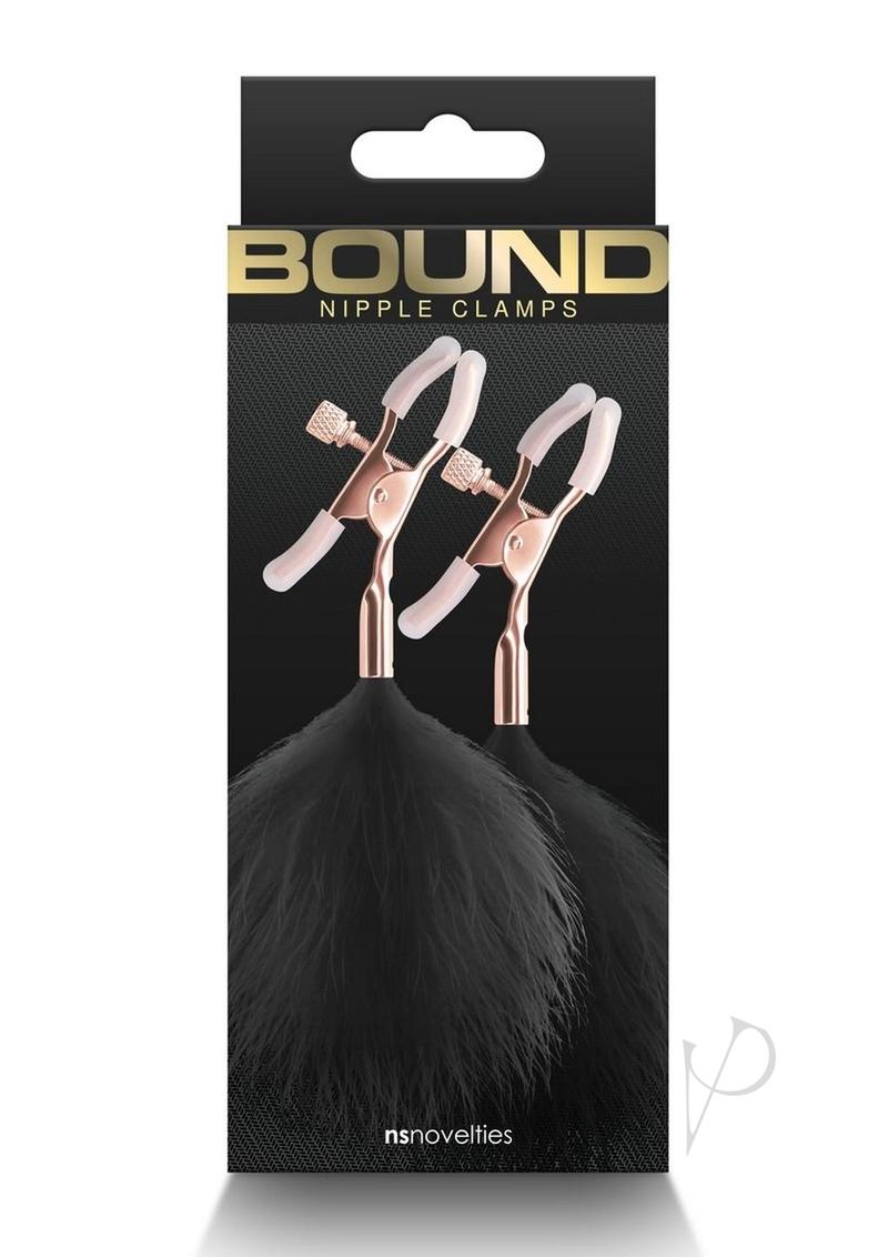 Bound Nipple Clamps F1 - Black/Metal/Rose Gold