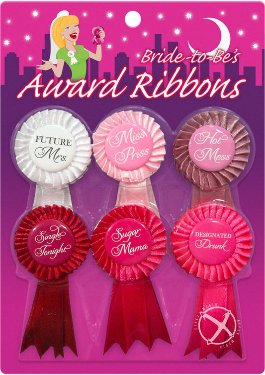 Bride-To-Be's Award Ribbons - 6 Per Pack