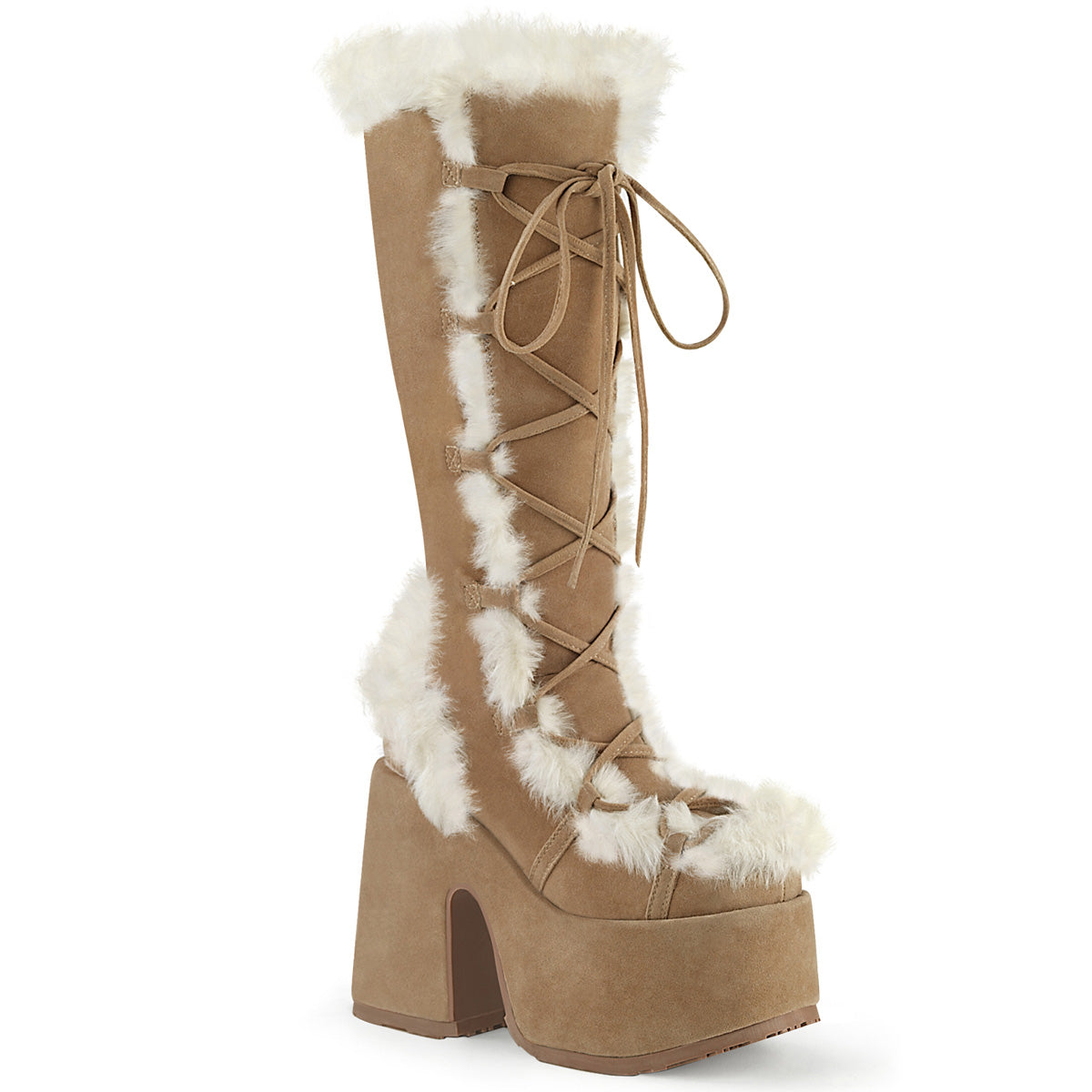 Platforn Furry Boots