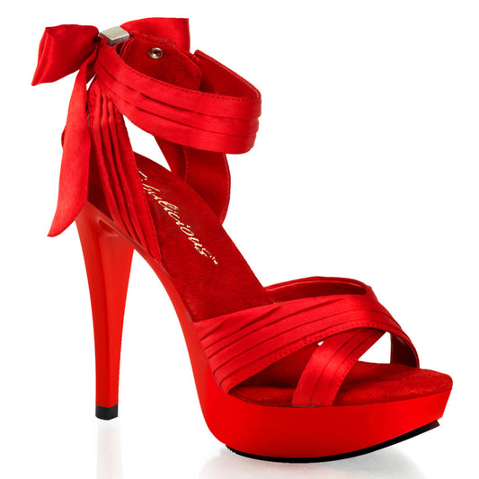 Glam Red Heels Pleated - PlaythingsMiami