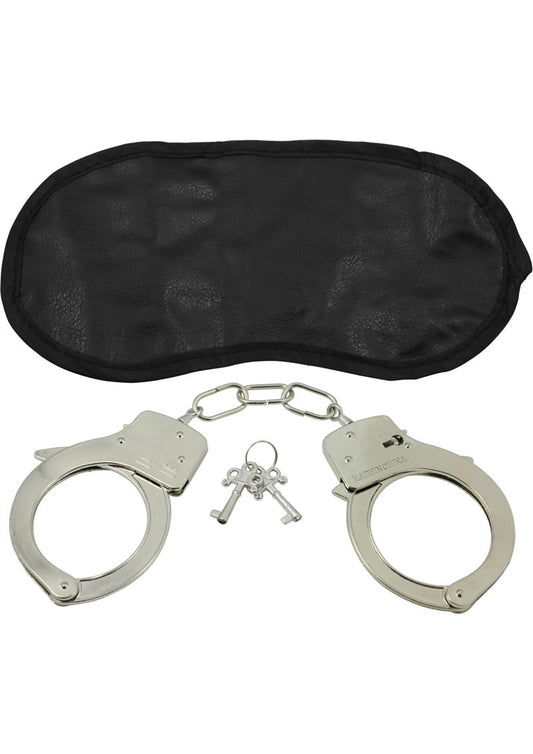 Dominant Submissive Collection Metal Handcuffs - Metal/Silver