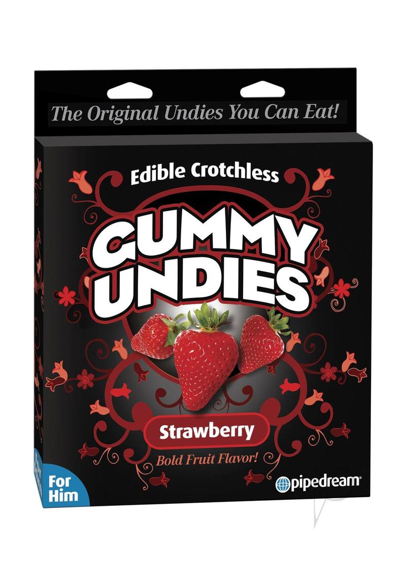 Edible Male Gummy Undies - Strawberry