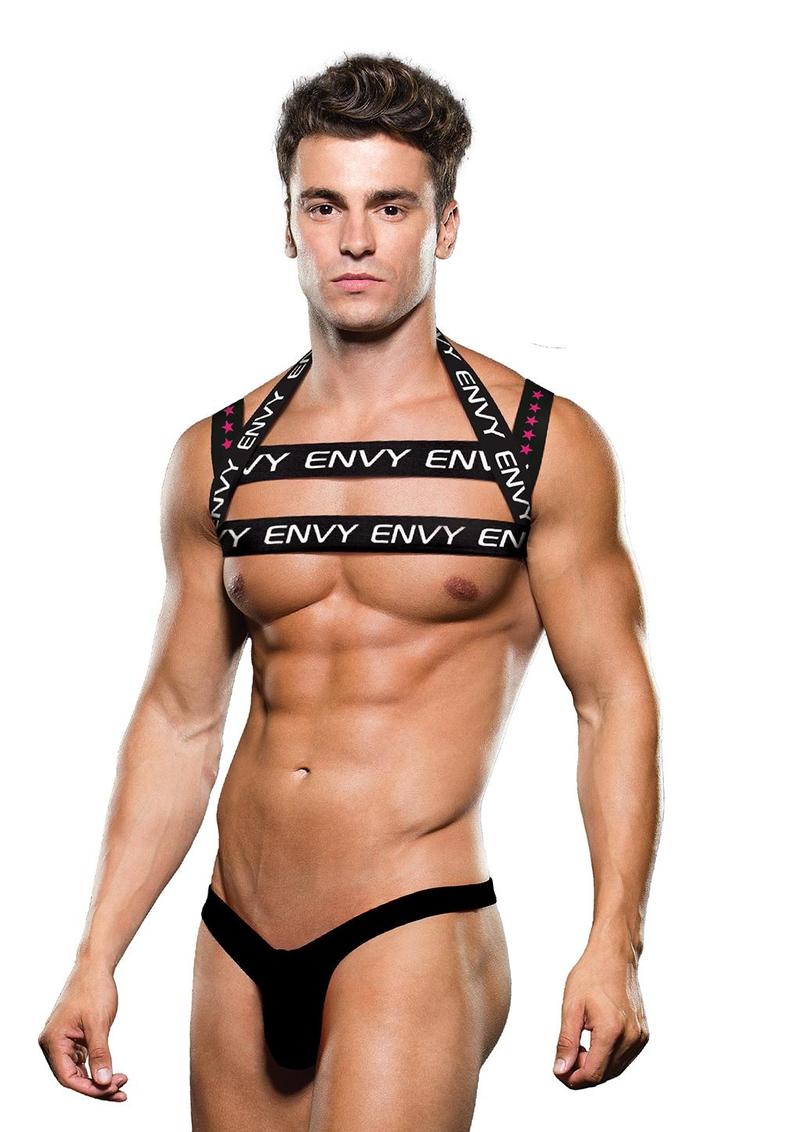 Envy Logo Harness - Black/White - Medium/Small
