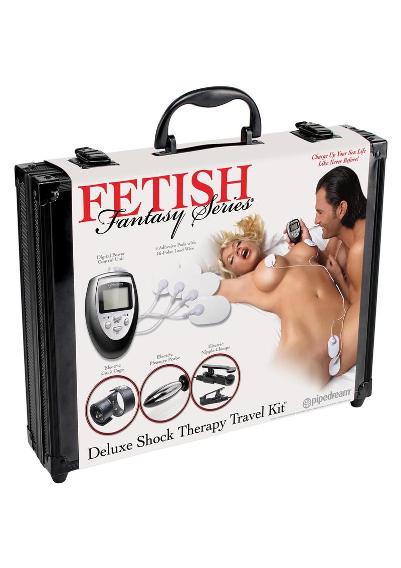 Fetish Fantasy Series Deluxe Shock Therapy Travel Kit - Black/Silver