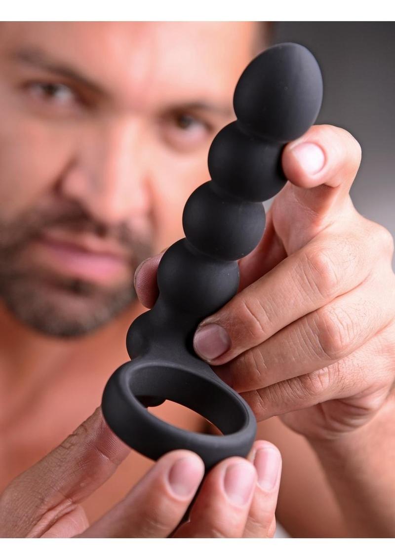 Frisky Double Fun Cock Ring with Double Penetration Vibrator