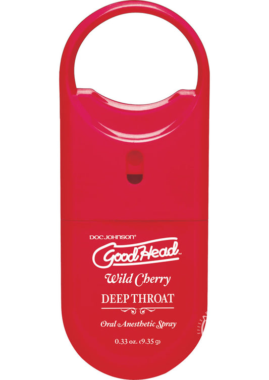 Goodhead Deep Throat To-Go Oral Anesthetic Spray Cherry - .33oz