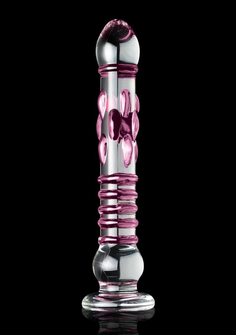Icicles No. 6 Textured Glass Dildo Icicles No. 6 Textured Glass Dildo