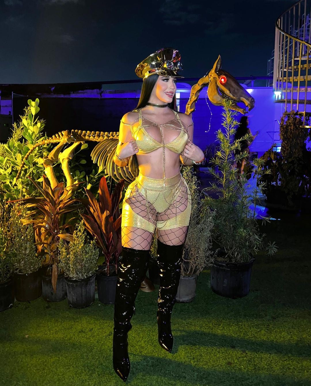 Gold Techno Outfit Exclusively Styled