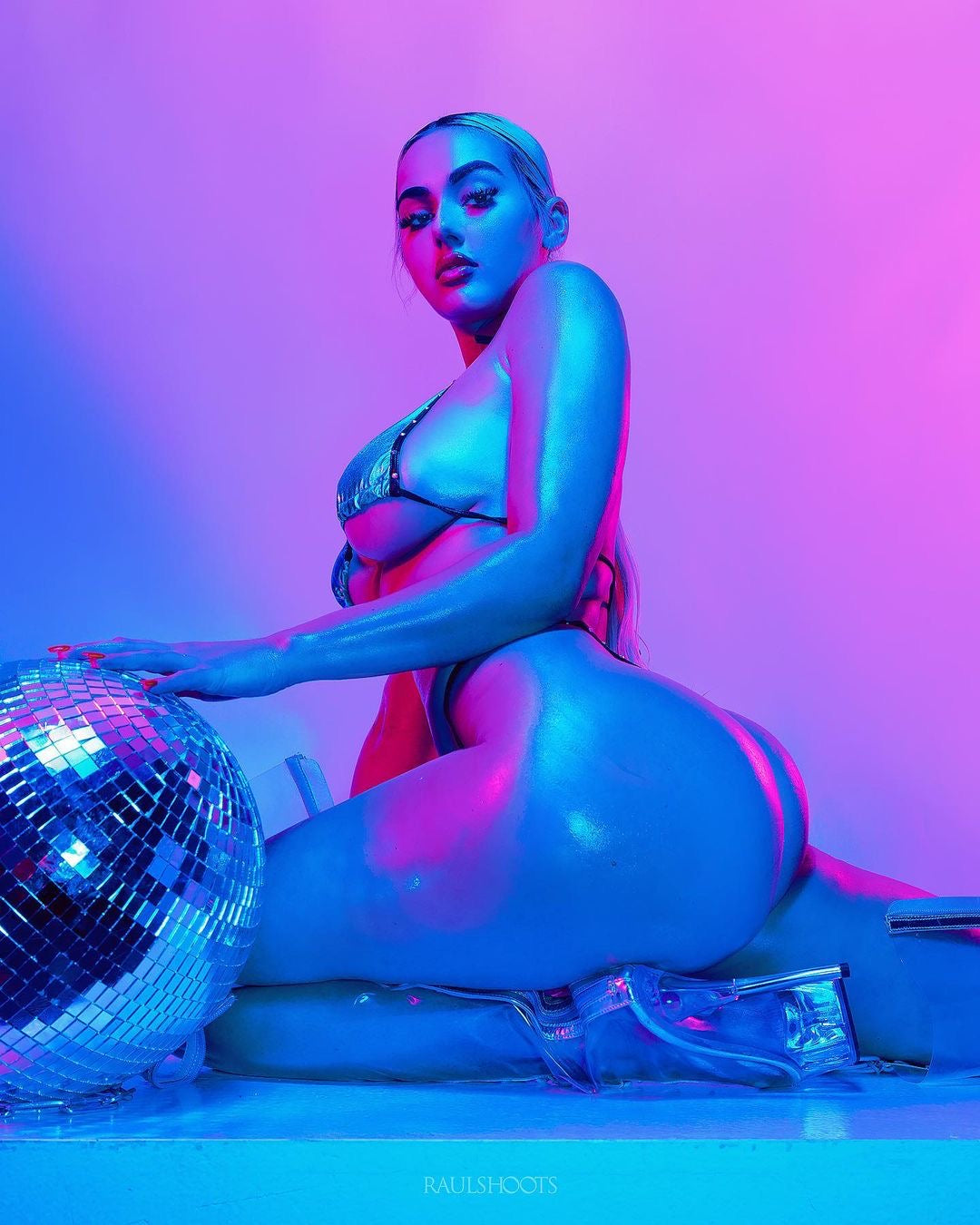 Metallic Iridescent Bikini Set