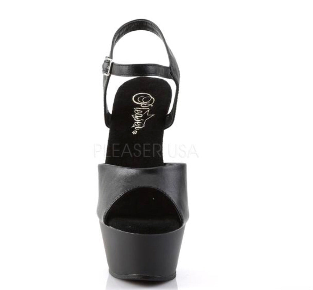 6" Heel 1 3/4Platform Ankle Strap Sandal KISS209 - PlaythingsMiami