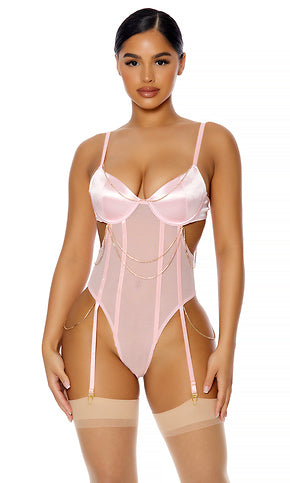 Pink Teddy with Rhinestones