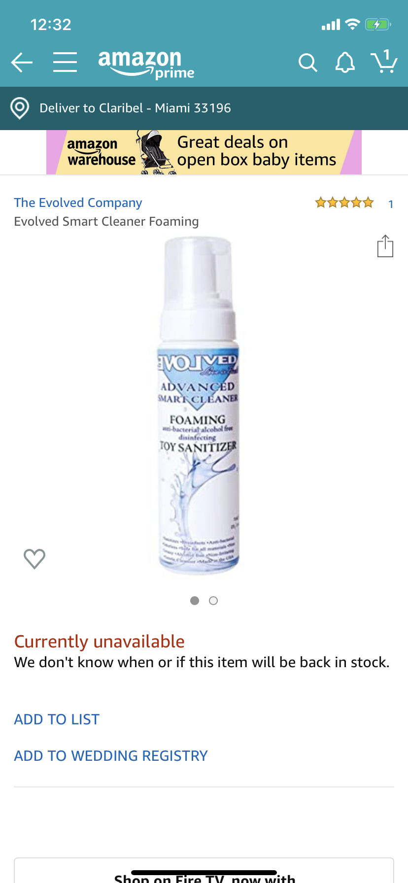 Evolved Smart Toy Cleaner antibacterial