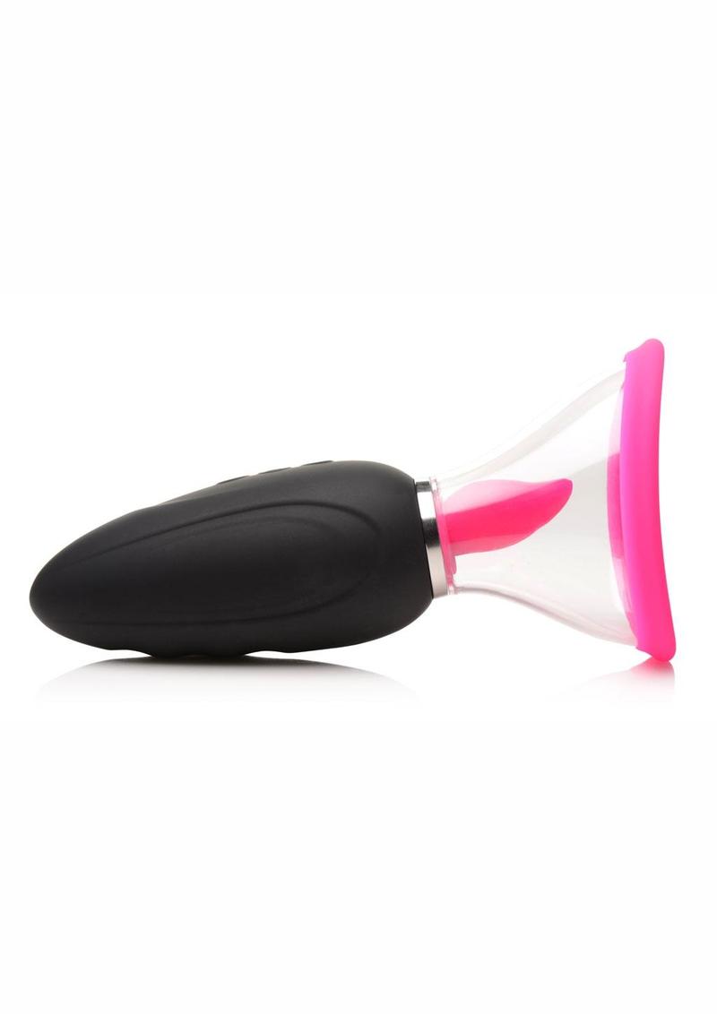 Inmi Lickgasm Mini 10x Licking and Sucking Rechargeable Silicone Clitoral Stimulator