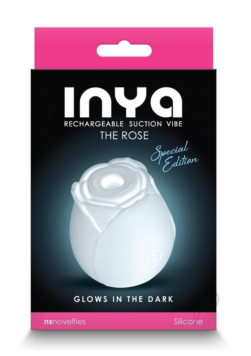 Inya The Rose Silicone Rechargeable Clitoral Stimulator - White
