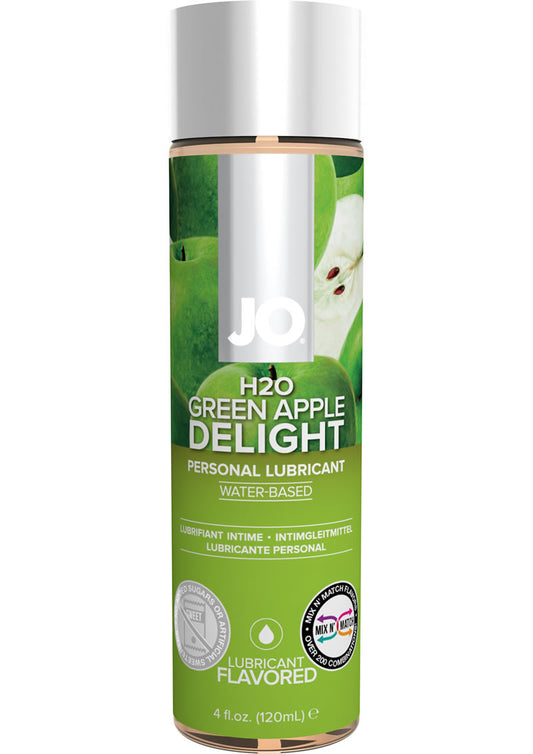 JO H2o Water Based Flavored Lubricant - Green Apple - 4oz