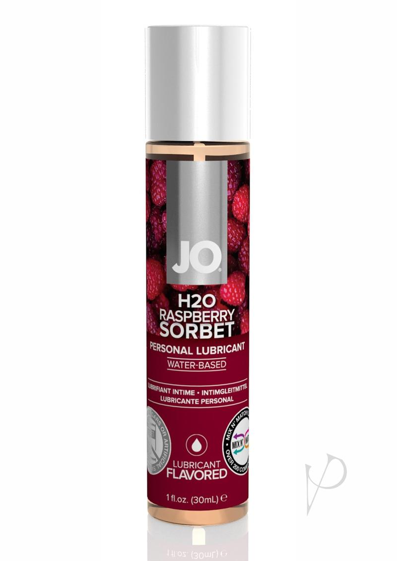 JO H2o Water Based Flavored Lubricant Raspberry Sorbet - 1oz