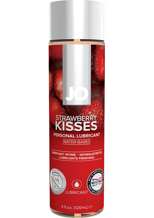 JO H2o Water Based Flavored Lubricant Strawberry Kiss - 4oz