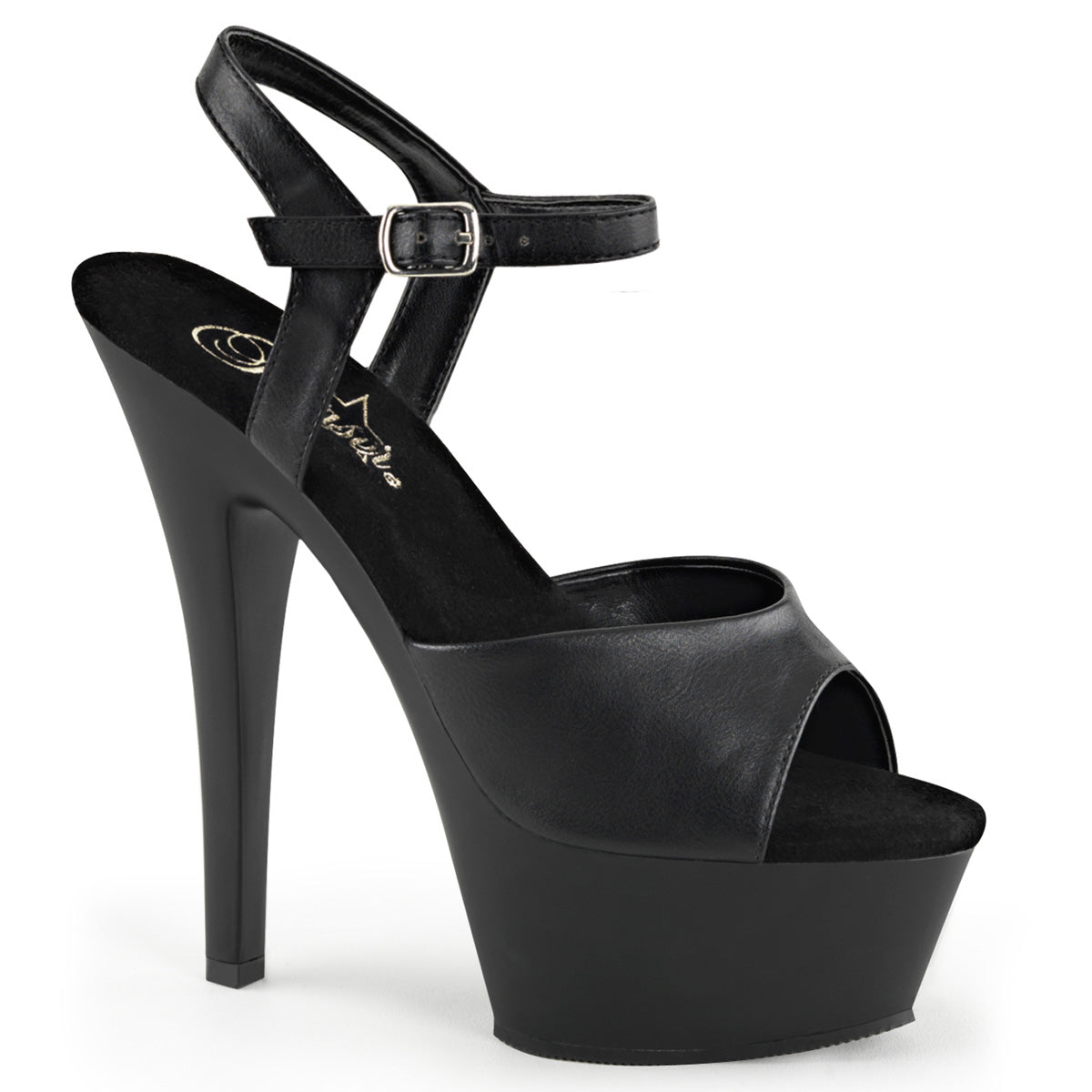 6 inch Stiletto Heel Ankle Strap Platform Sandal