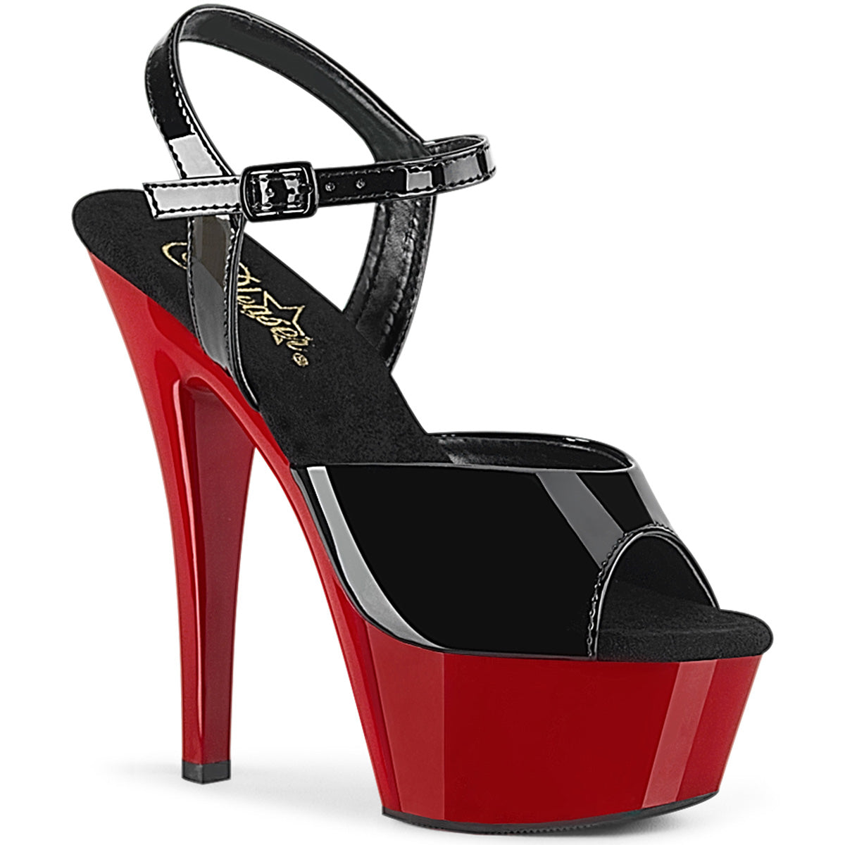 6 inch Stiletto Heel Ankle Strap Platform Sandal