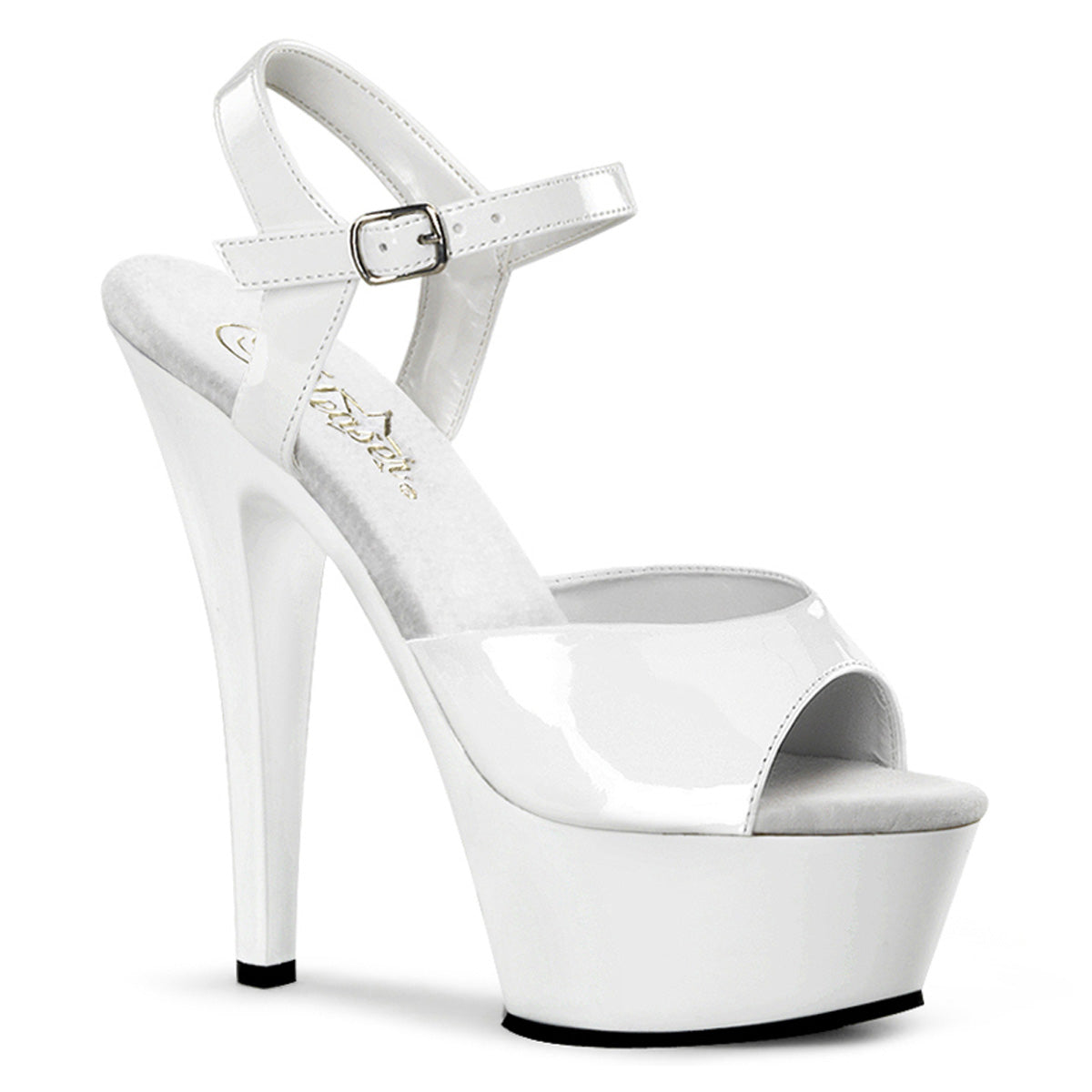 6 inch Stiletto Heel Ankle Strap Platform Sandal