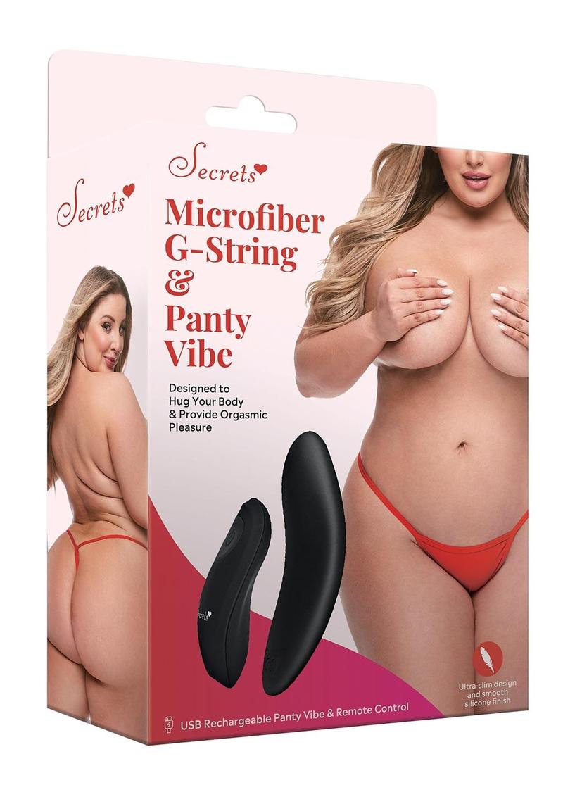 Lace Panty Rechargeable Remote Vibe - Red - Queen