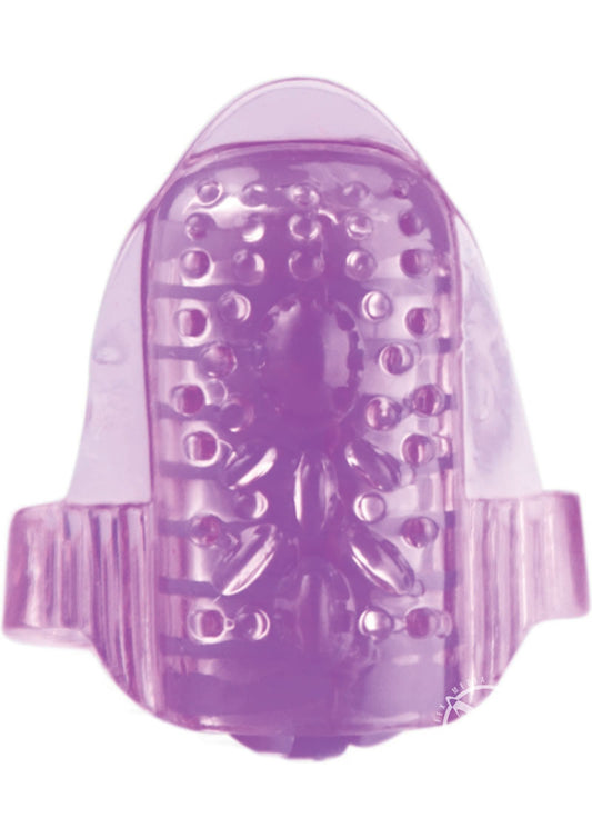 Ling O Vibrating Tongue Ring Silicone Waterproof - Purple