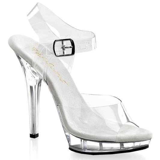 Glacier Clear Ankle Strap heels - PlaythingsMiami