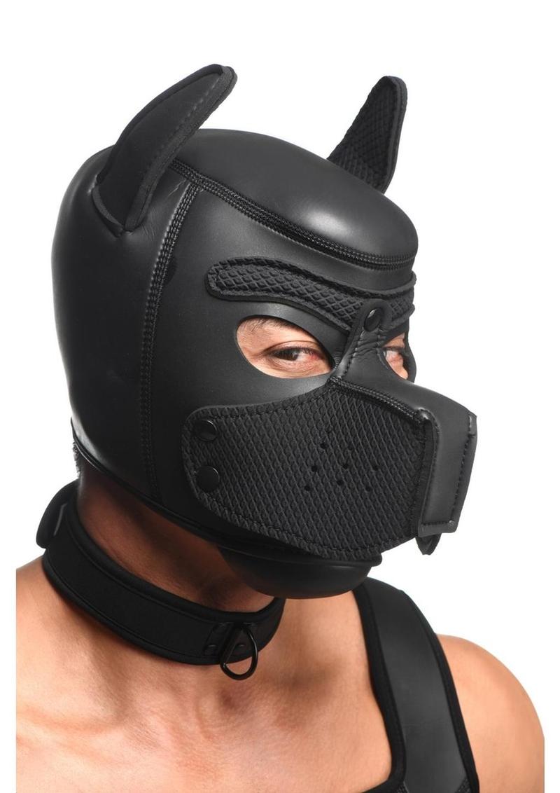 Master Series Full Pup Arsenal Set Neoprene Puppy Hood, Chest Harness, Collar with Leash and Arm Bands