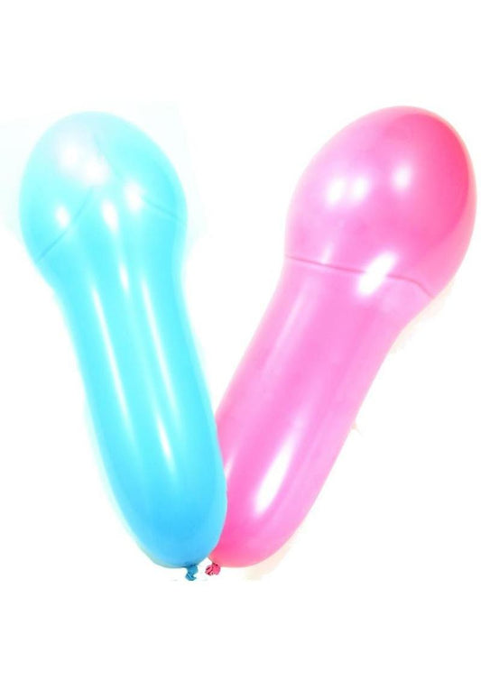Naughty Party Balloons Penis - Assorted Colors - 8 Pack