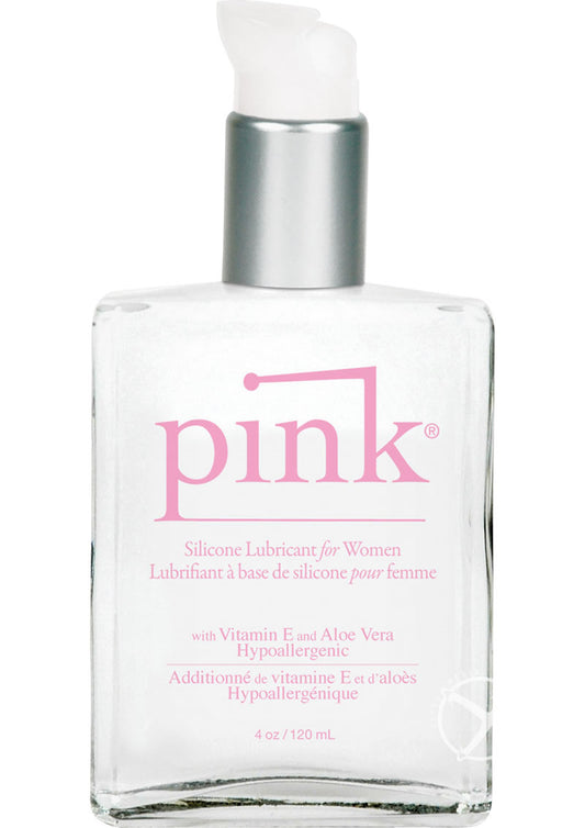 Pink Glass Bottle - 4 Ounce