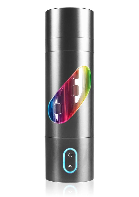 Pipedream Extreme Toyz Rechargeable Roto-Bator Mouth Masturbator - Mouth - Black/Clear/Multicolor