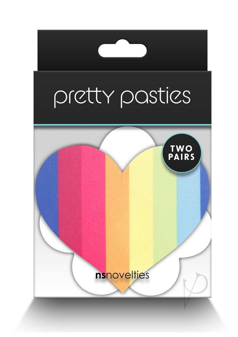 Pretty Pasties Pride Heart and Flower - Multicolor/Rainbow