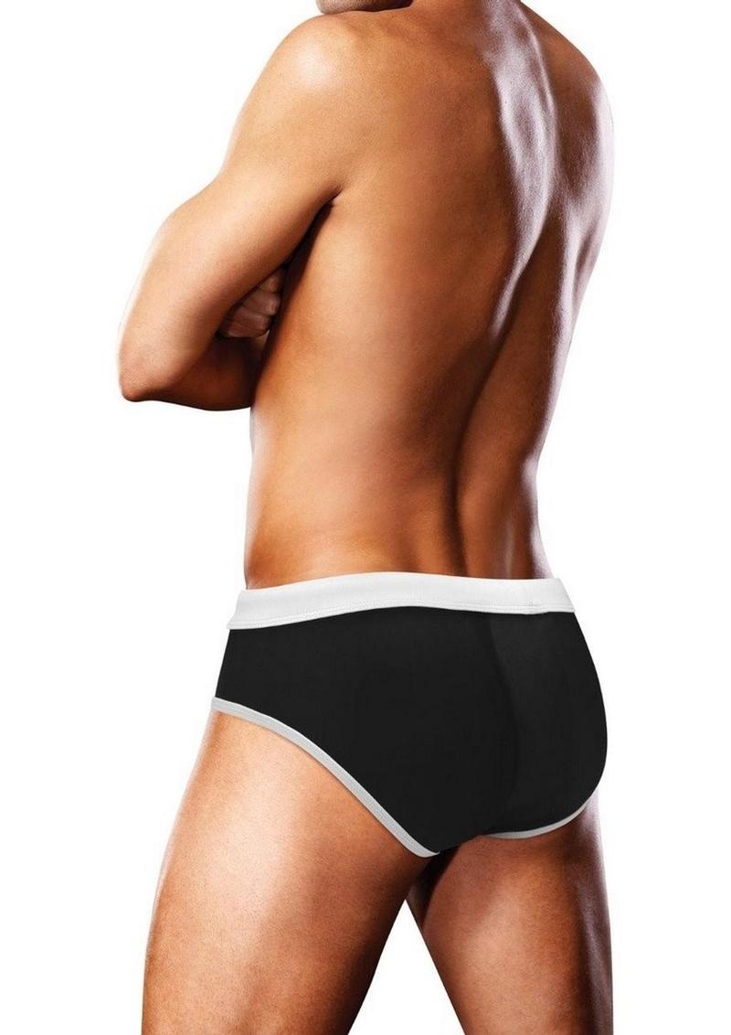 Prowler Oversized Paw Swimming Brief - Black/Multicolor/Rainbow - XLarge