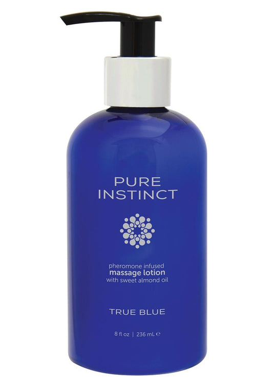 Pure Instinct Pheromone Massage Lotion True - Blue - 8oz