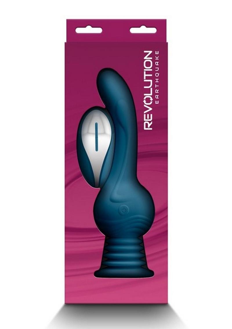 Revolution Earthquake Rechargeable Silicone Vibrator with Remote Control