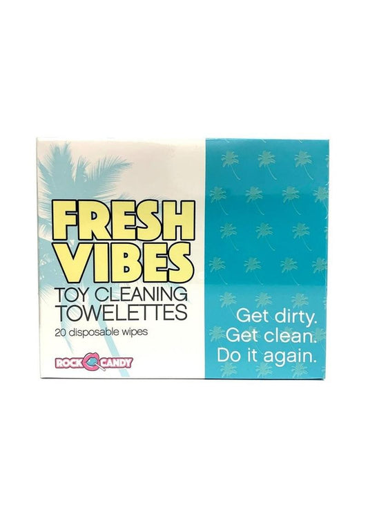 Rock Candy Fresh Vibes Toy Cleaning Wipes - 20 Per Box