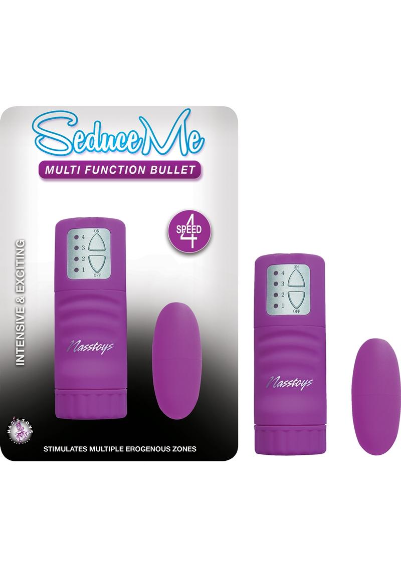 Seduce Me Multi Function Bullet with Remote Control - Purple